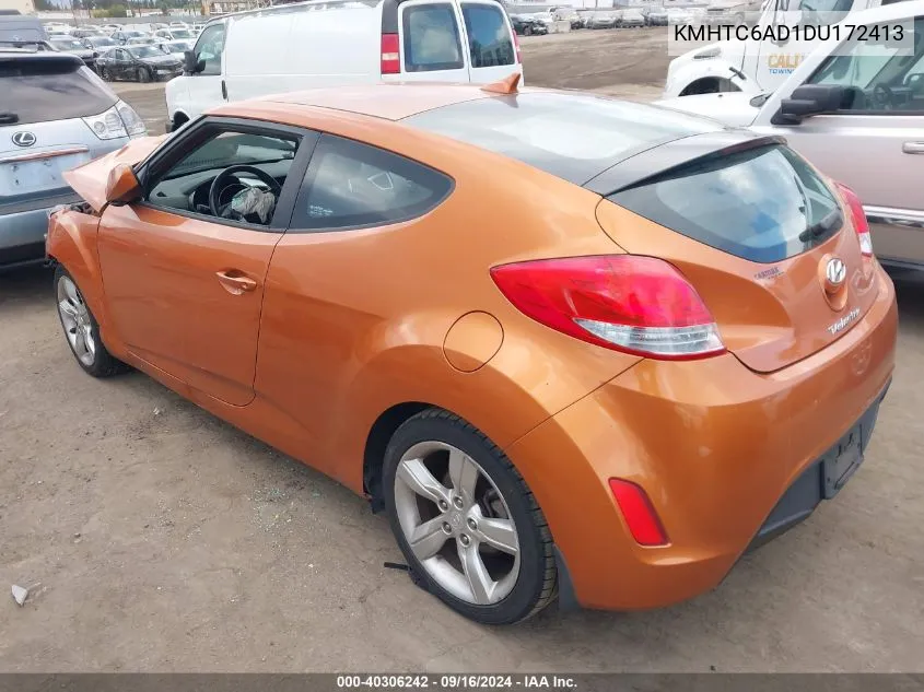 KMHTC6AD1DU172413 2013 Hyundai Veloster