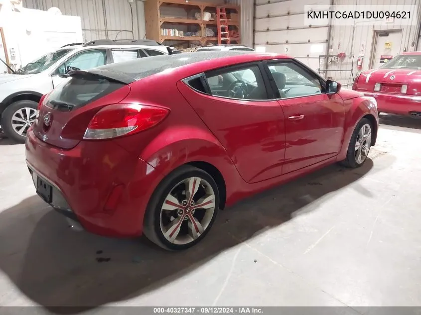 KMHTC6AD1DU094621 2013 Hyundai Veloster Base W/Gray