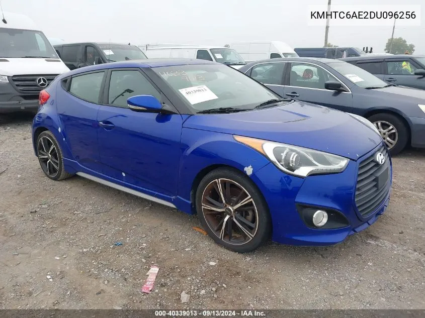 KMHTC6AE2DU096256 2013 Hyundai Veloster Turbo W/Black