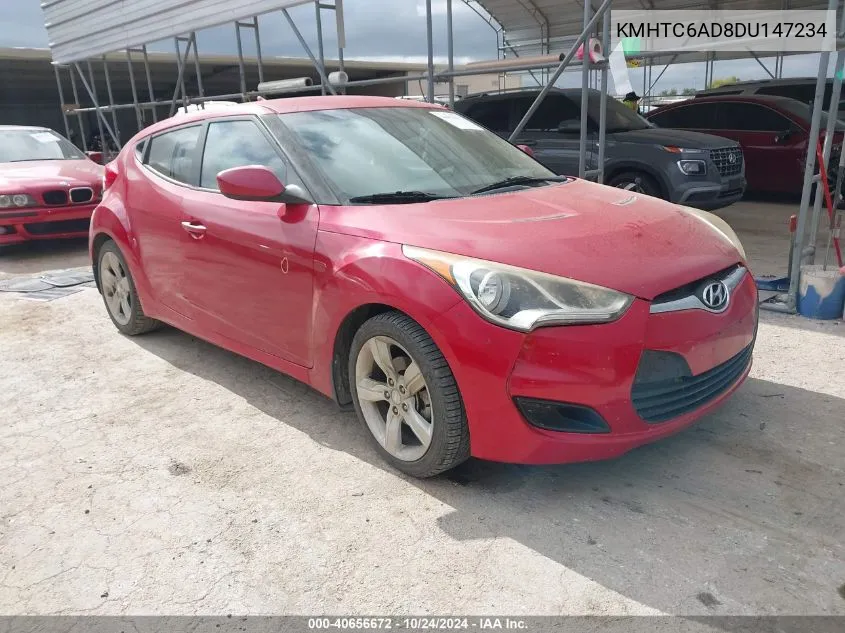 2013 Hyundai Veloster VIN: KMHTC6AD8DU147234 Lot: 40656672