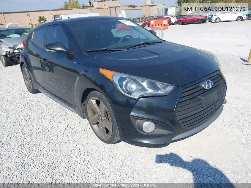 2013 Hyundai Veloster Turbo W/Black VIN: KMHTC6AE9DU121279 Lot: 40691704