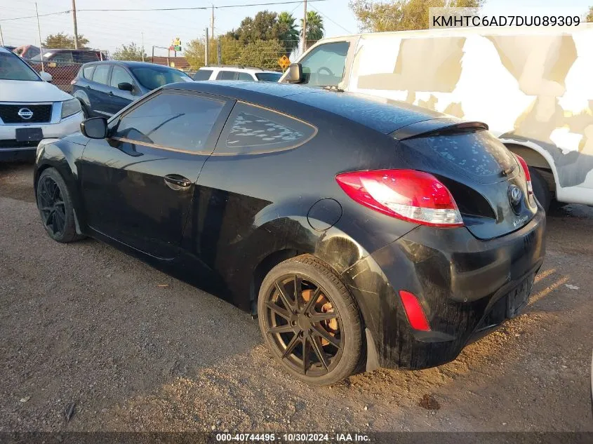 2013 Hyundai Veloster Base W/Gray VIN: KMHTC6AD7DU089309 Lot: 40744495