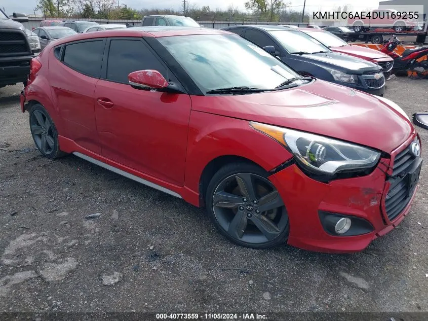 KMHTC6AE4DU169255 2013 Hyundai Veloster Turbo W/Black