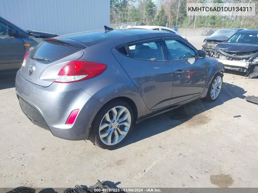 2013 Hyundai Veloster Base W/Black VIN: KMHTC6AD1DU134311 Lot: 40797023