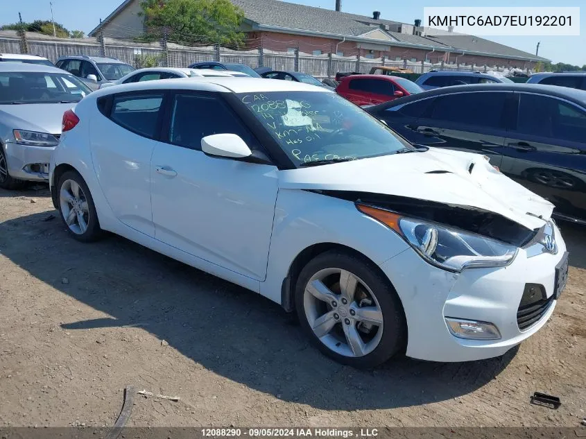 KMHTC6AD7EU192201 2014 Hyundai Veloster