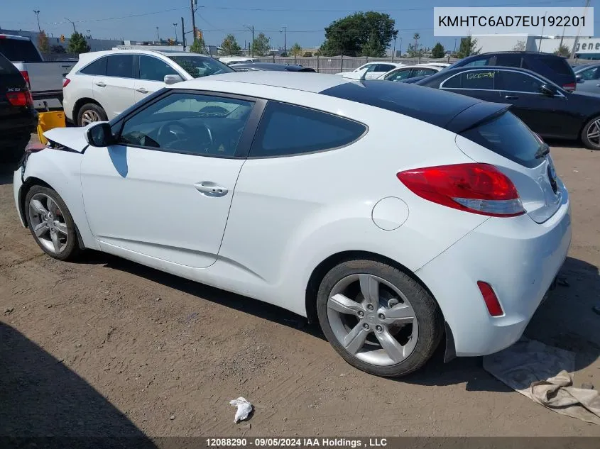 KMHTC6AD7EU192201 2014 Hyundai Veloster