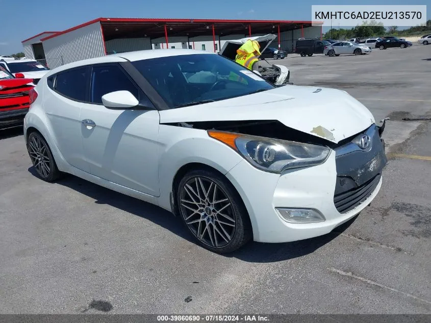 KMHTC6AD2EU213570 2014 Hyundai Veloster Flex W/Black