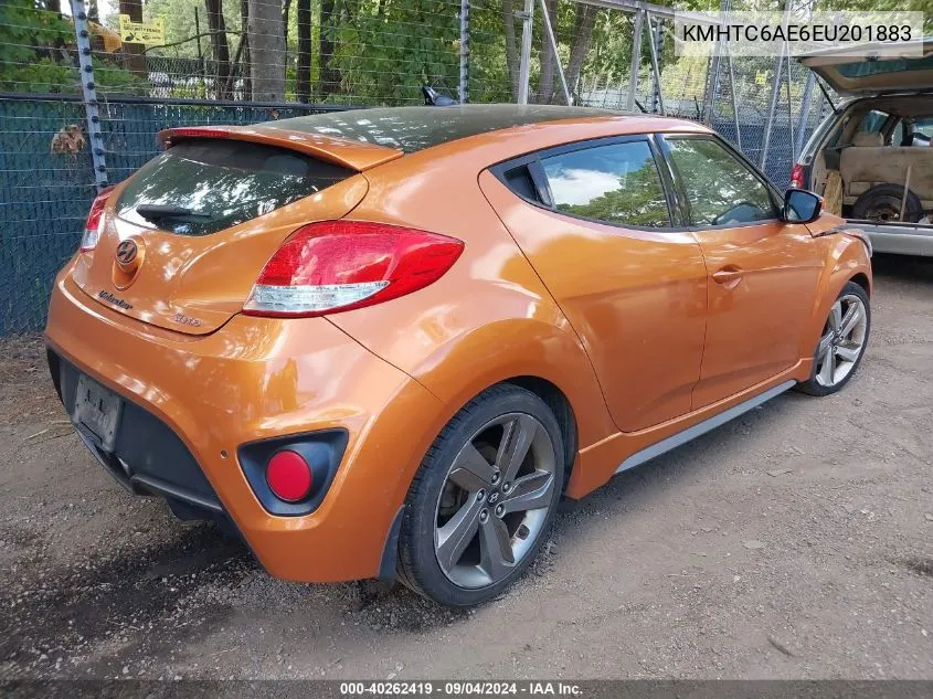 KMHTC6AE6EU201883 2014 Hyundai Veloster Turbo