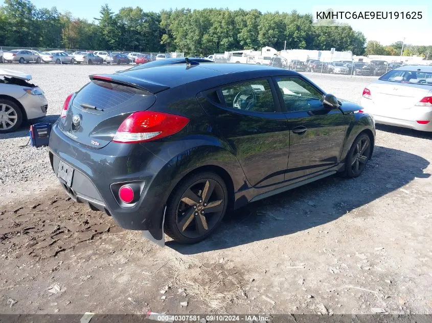 KMHTC6AE9EU191625 2014 Hyundai Veloster Turbo W/Black