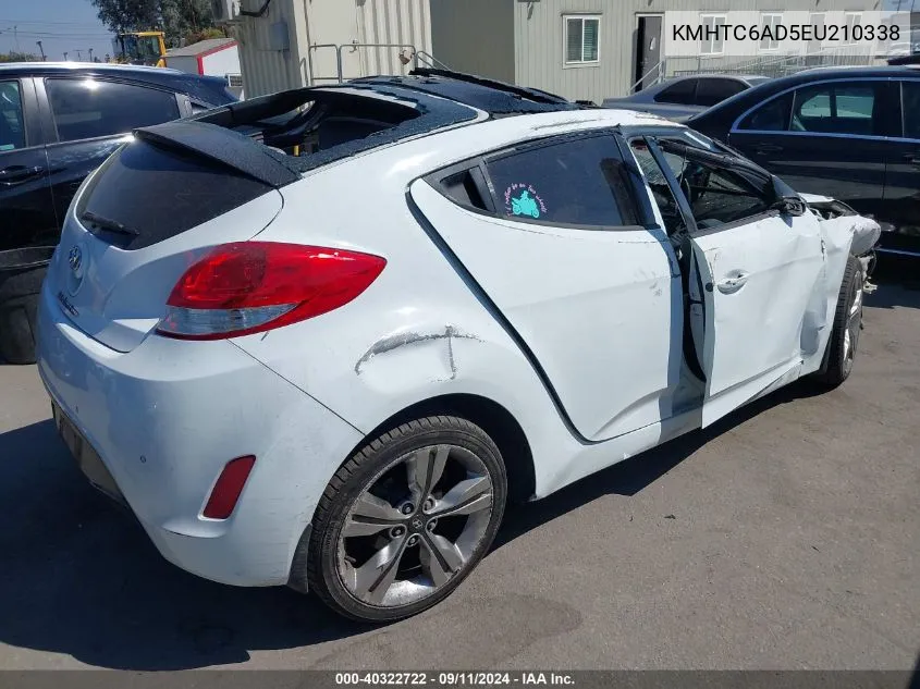 KMHTC6AD5EU210338 2014 Hyundai Veloster