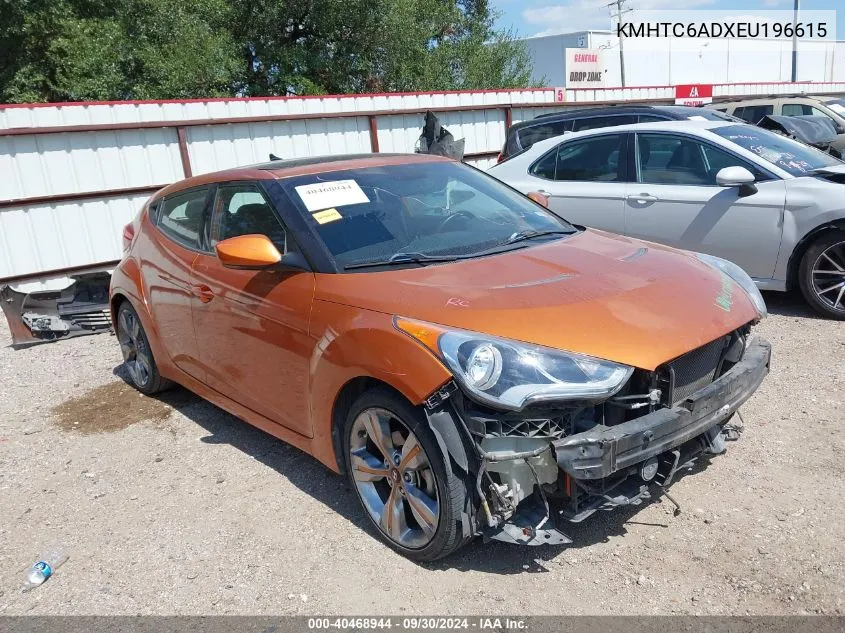 2014 Hyundai Veloster VIN: KMHTC6ADXEU196615 Lot: 40468944