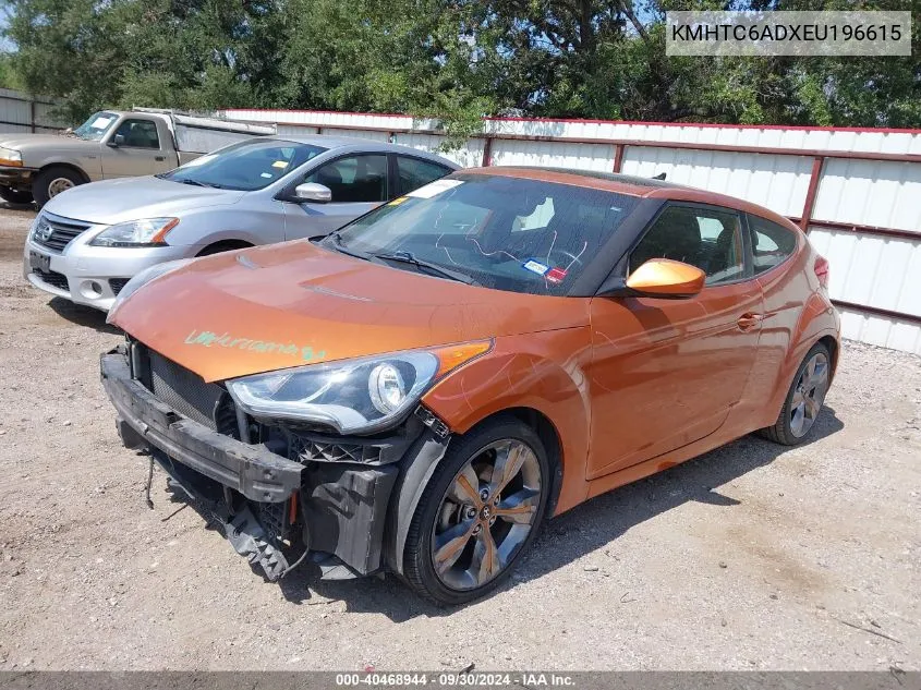 2014 Hyundai Veloster VIN: KMHTC6ADXEU196615 Lot: 40468944