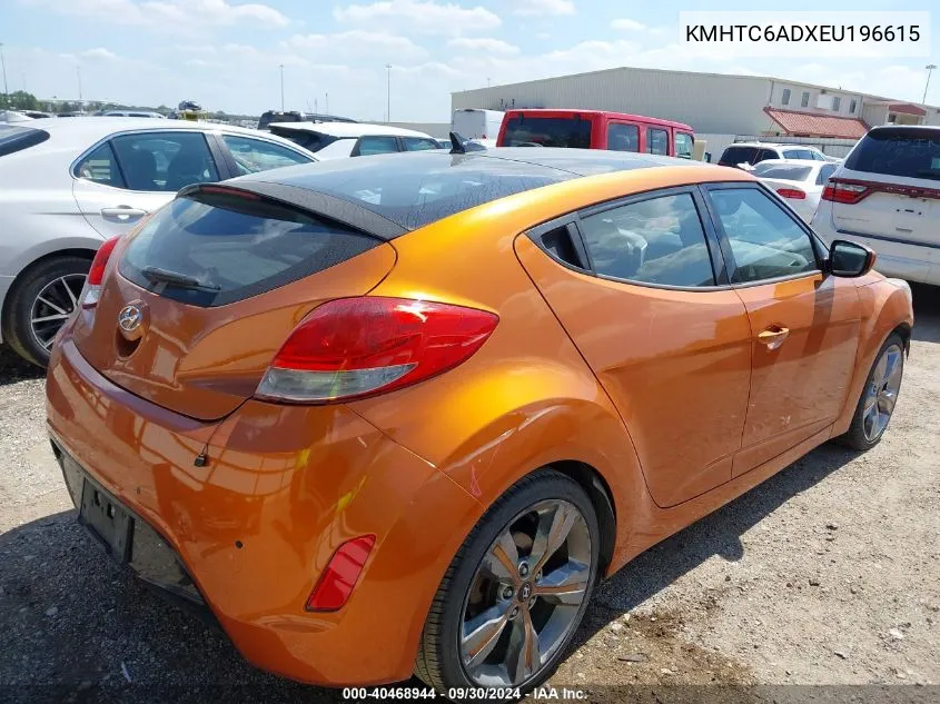 2014 Hyundai Veloster VIN: KMHTC6ADXEU196615 Lot: 40468944