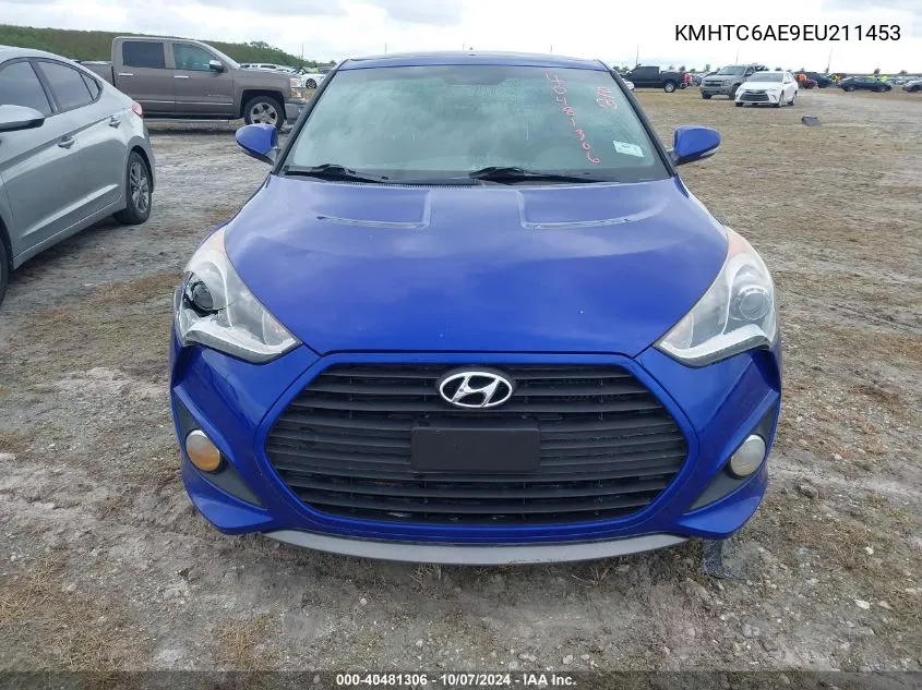 2014 Hyundai Veloster Turbo VIN: KMHTC6AE9EU211453 Lot: 40481306