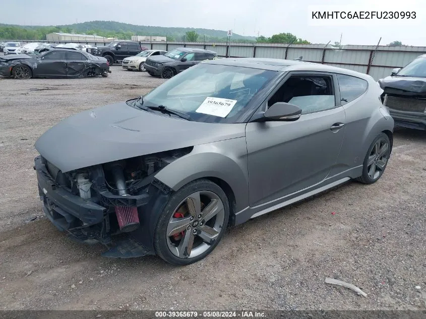 KMHTC6AE2FU230993 2015 Hyundai Veloster Turbo