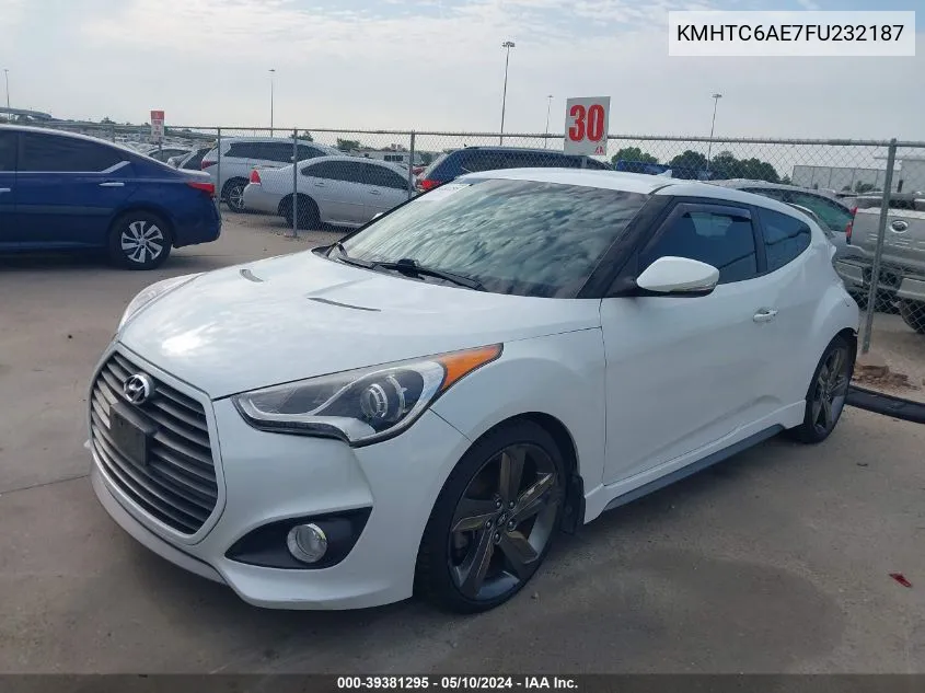 KMHTC6AE7FU232187 2015 Hyundai Veloster Turbo