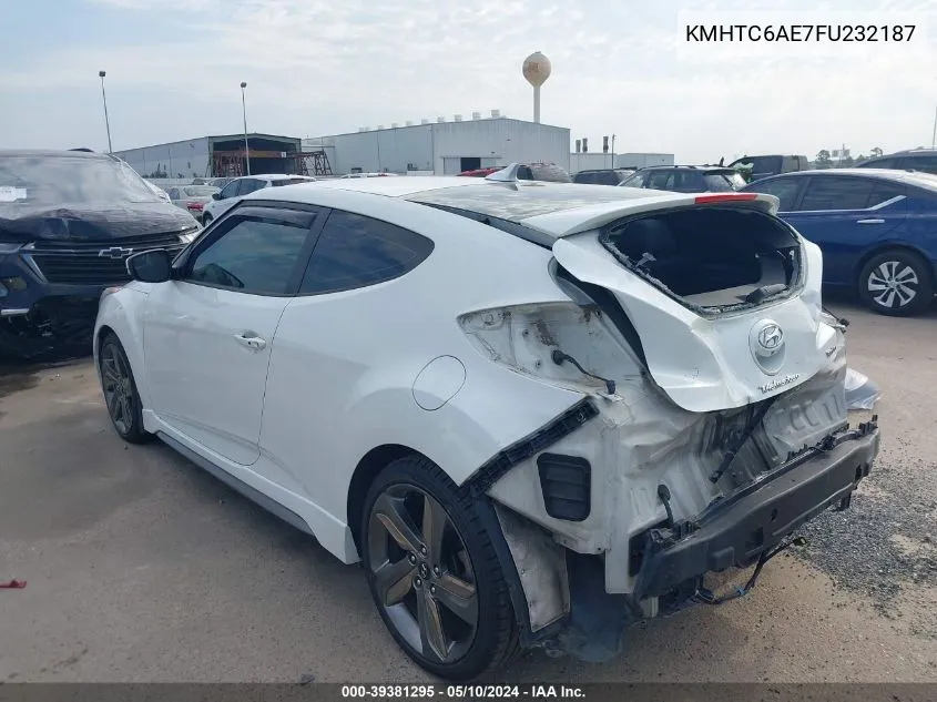 KMHTC6AE7FU232187 2015 Hyundai Veloster Turbo