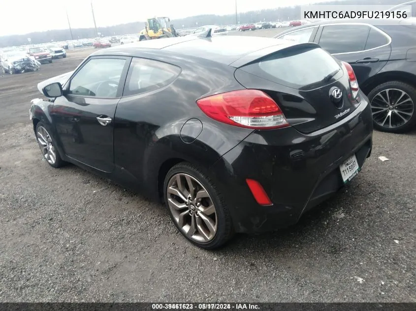 2015 Hyundai Veloster Re:flex VIN: KMHTC6AD9FU219156 Lot: 39461623