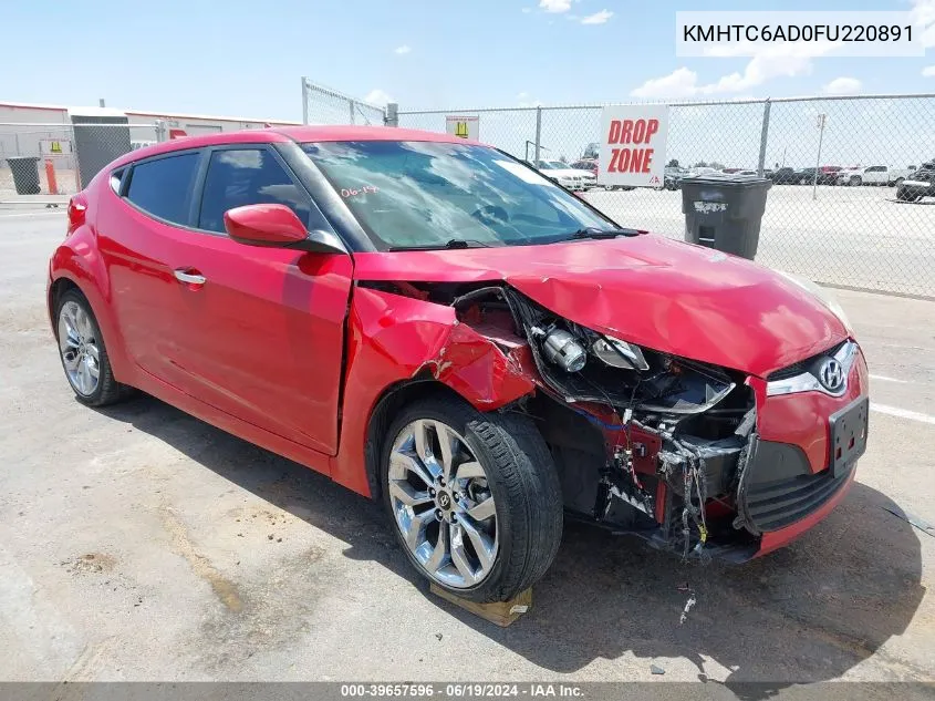 KMHTC6AD0FU220891 2015 Hyundai Veloster Re:flex