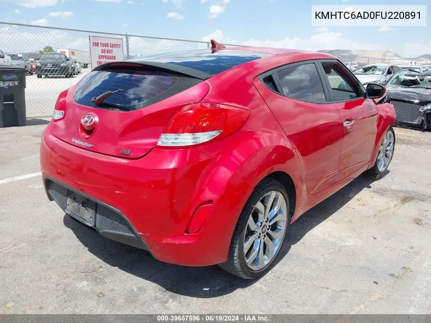 KMHTC6AD0FU220891 2015 Hyundai Veloster Re:flex