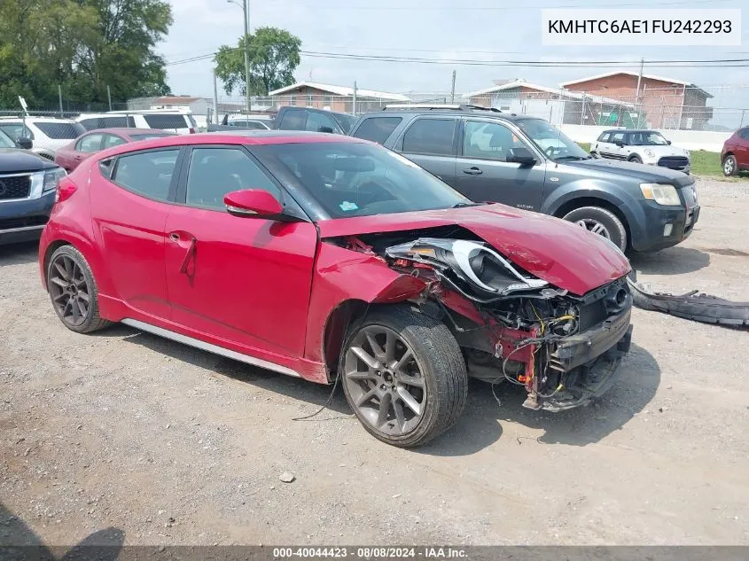 KMHTC6AE1FU242293 2015 Hyundai Veloster Turbo