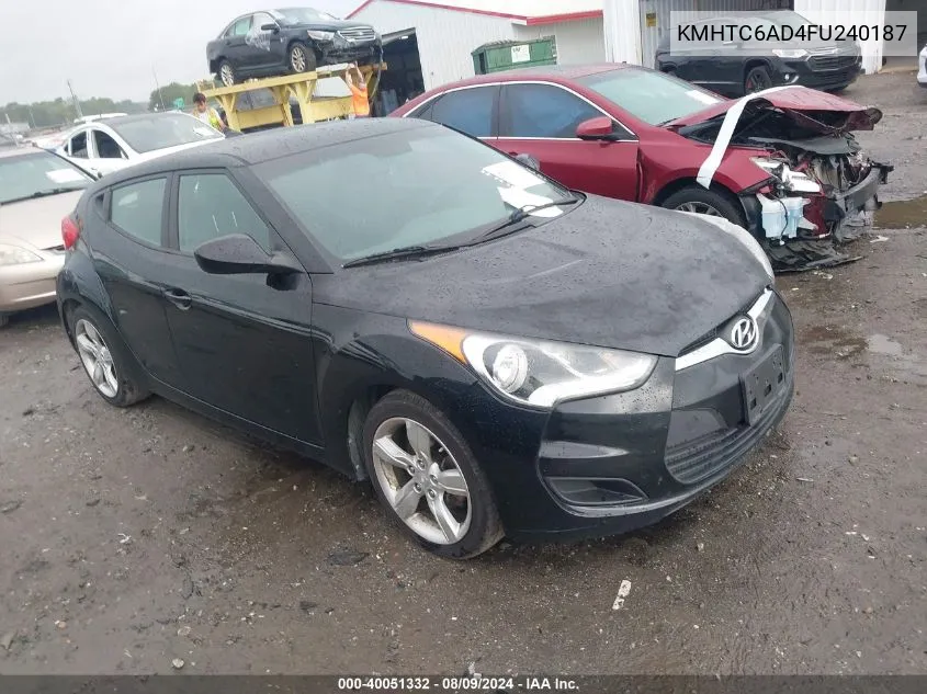 KMHTC6AD4FU240187 2015 Hyundai Veloster