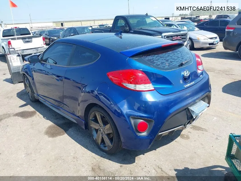 KMHTC6AE0FU241538 2015 Hyundai Veloster Turbo R-Spec