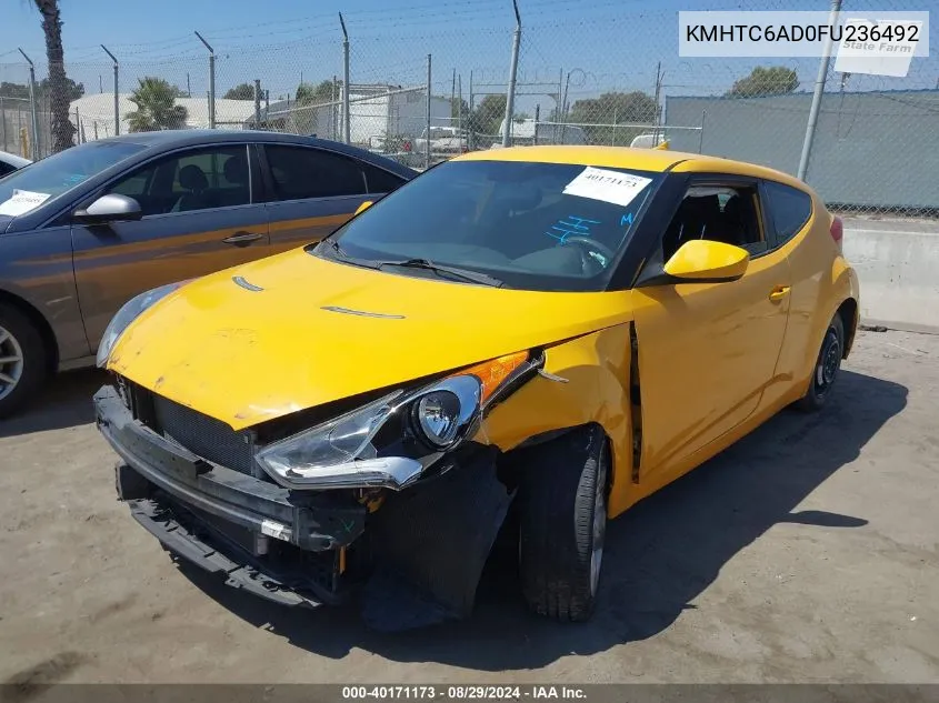 KMHTC6AD0FU236492 2015 Hyundai Veloster