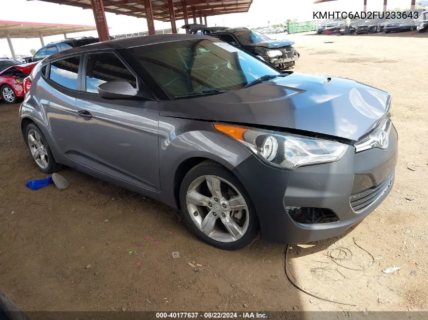 KMHTC6AD2FU233643 2015 Hyundai Veloster