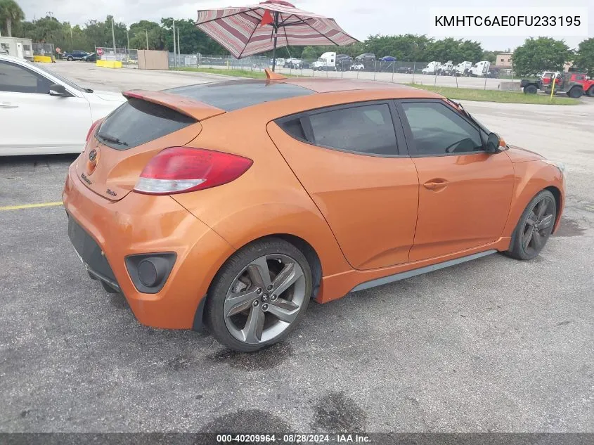 KMHTC6AE0FU233195 2015 Hyundai Veloster Turbo