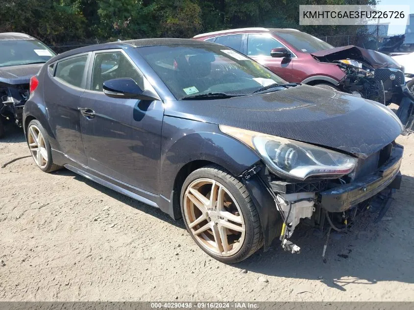 KMHTC6AE3FU226726 2015 Hyundai Veloster Turbo