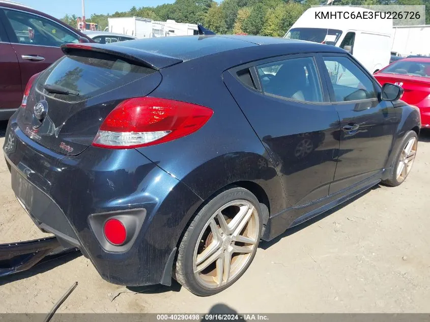 KMHTC6AE3FU226726 2015 Hyundai Veloster Turbo