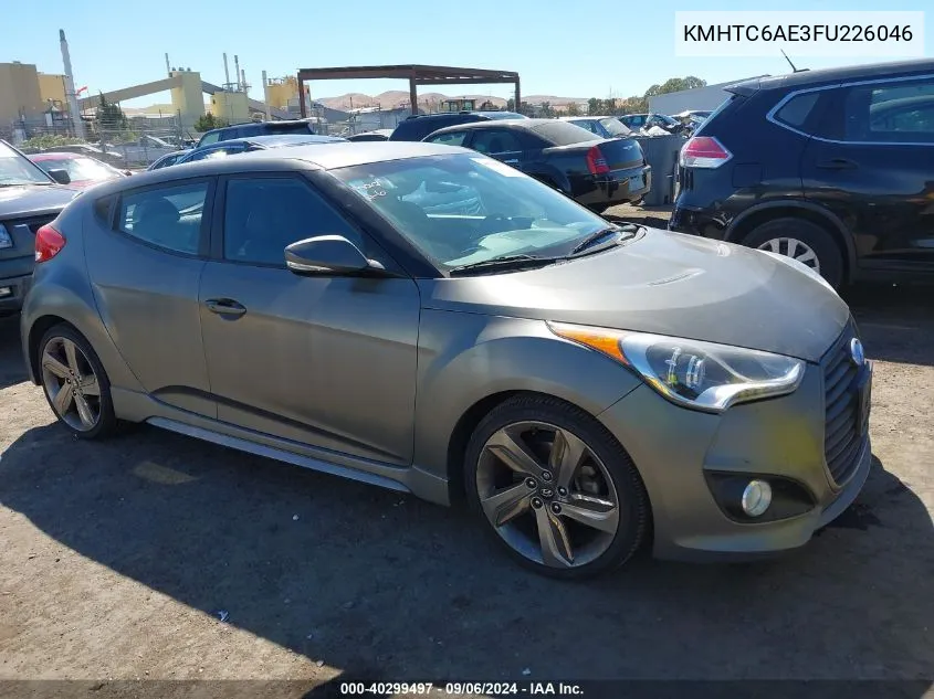 KMHTC6AE3FU226046 2015 Hyundai Veloster Turbo