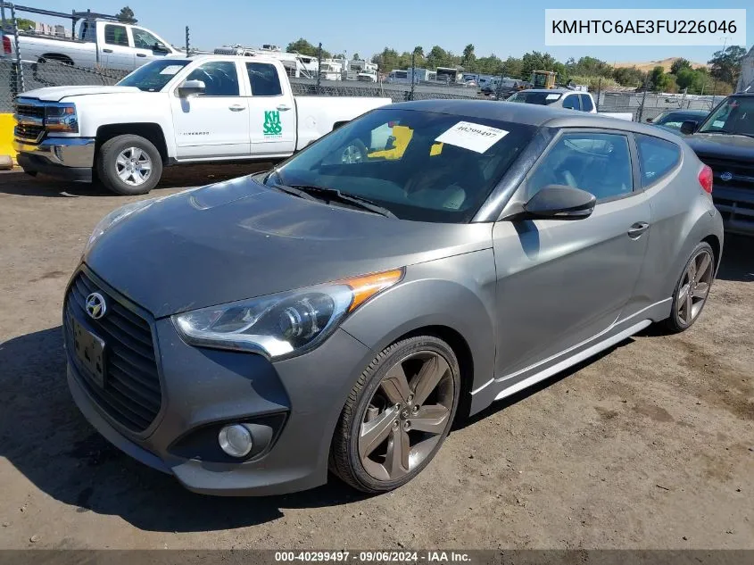 KMHTC6AE3FU226046 2015 Hyundai Veloster Turbo