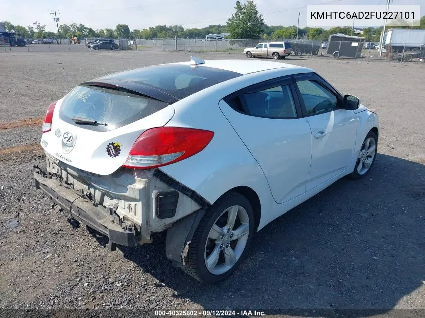 KMHTC6AD2FU227101 2015 Hyundai Veloster