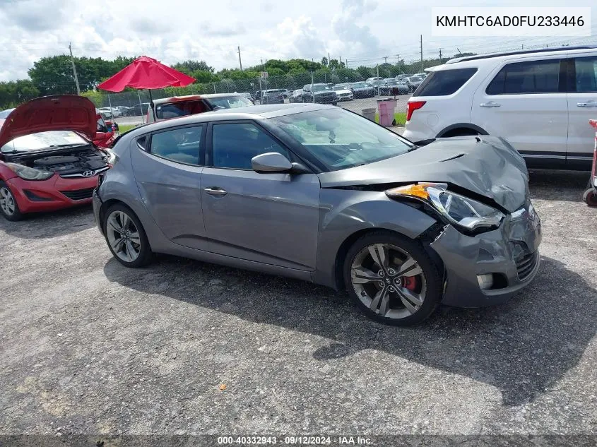 2015 Hyundai Veloster VIN: KMHTC6AD0FU233446 Lot: 40332943