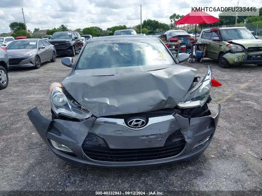 2015 Hyundai Veloster VIN: KMHTC6AD0FU233446 Lot: 40332943