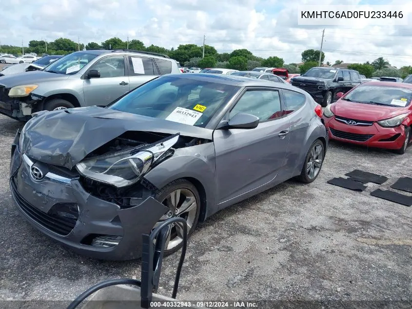 KMHTC6AD0FU233446 2015 Hyundai Veloster