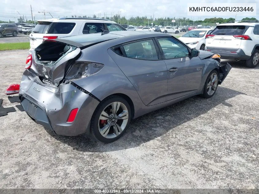 KMHTC6AD0FU233446 2015 Hyundai Veloster