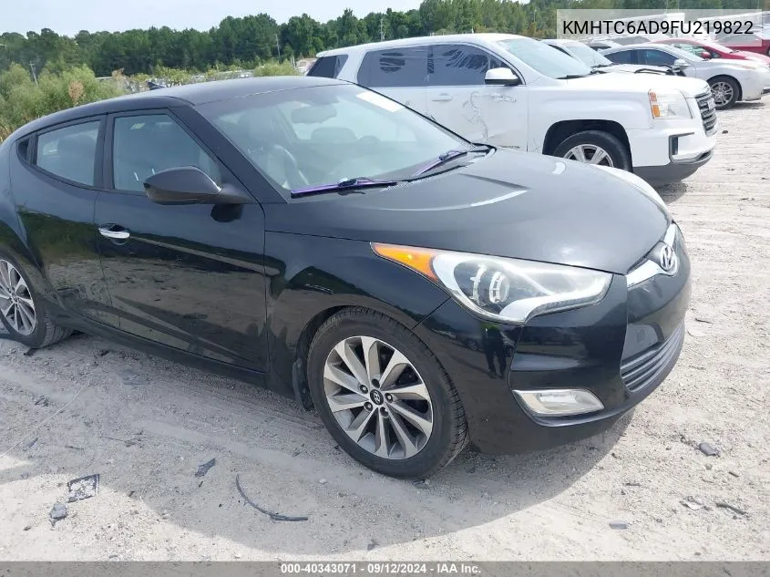 KMHTC6AD9FU219822 2015 Hyundai Veloster Re:flex