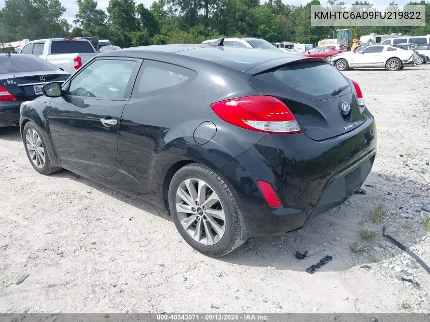 KMHTC6AD9FU219822 2015 Hyundai Veloster Re:flex