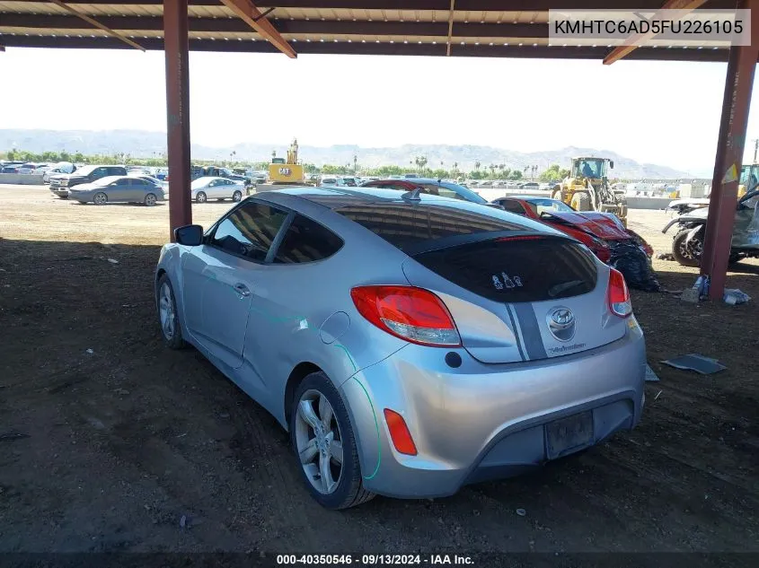 KMHTC6AD5FU226105 2015 Hyundai Veloster