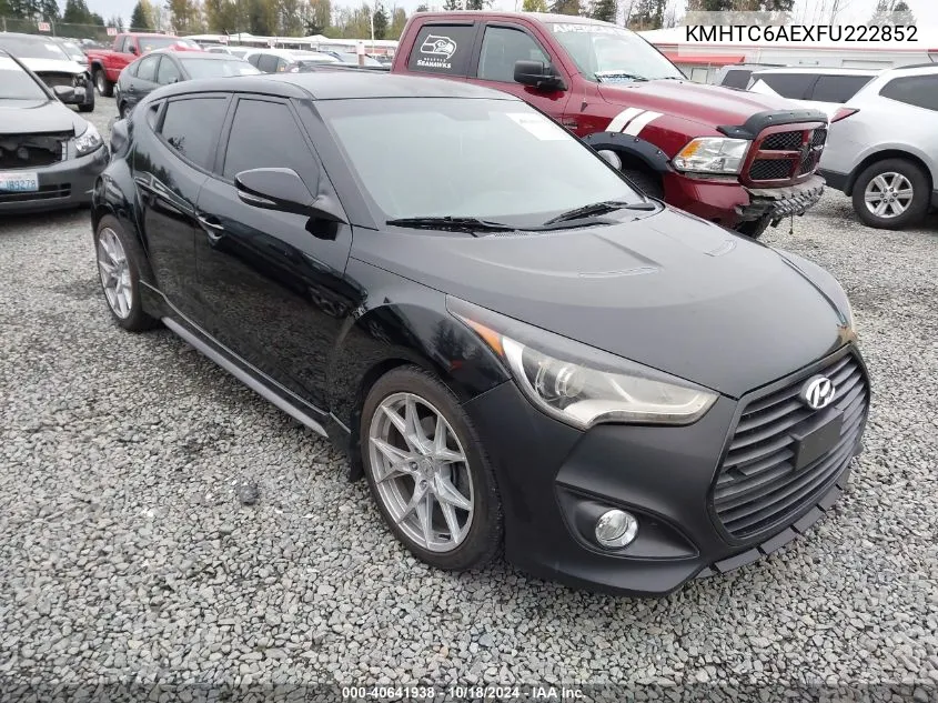 2015 Hyundai Veloster Turbo VIN: KMHTC6AEXFU222852 Lot: 40641938