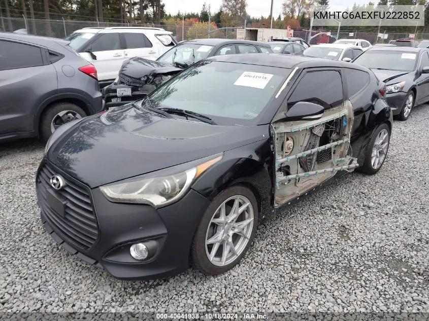 KMHTC6AEXFU222852 2015 Hyundai Veloster Turbo