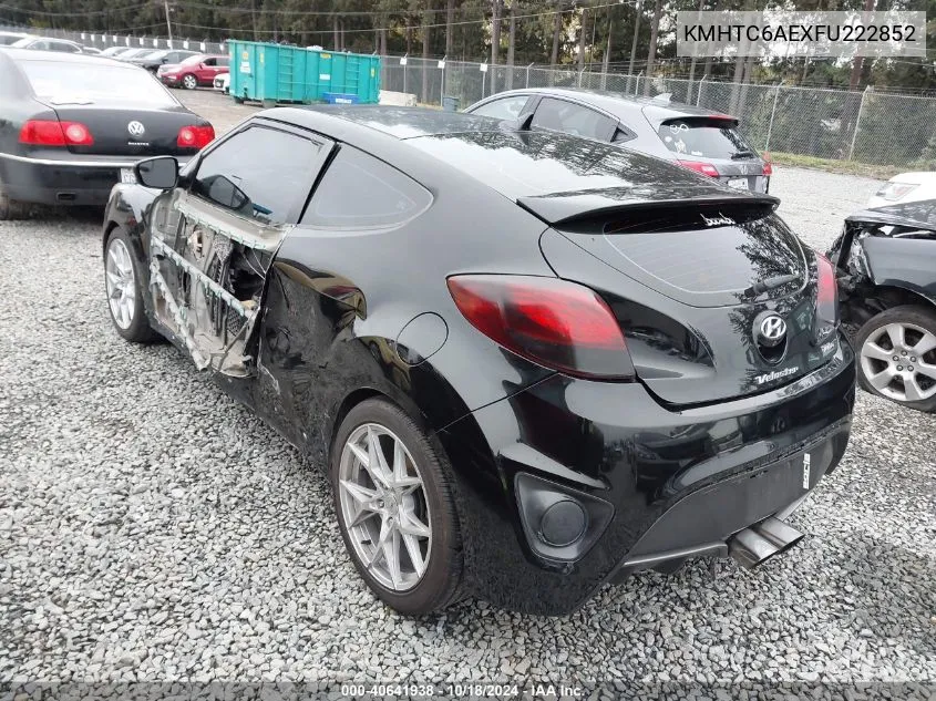 KMHTC6AEXFU222852 2015 Hyundai Veloster Turbo