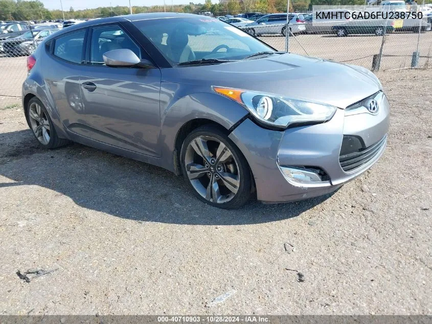 2015 Hyundai Veloster VIN: KMHTC6AD6FU238750 Lot: 40710903