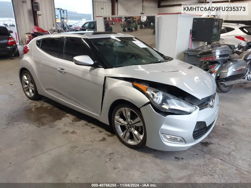 2015 Hyundai Veloster VIN: KMHTC6AD9FU235373 Lot: 40766255