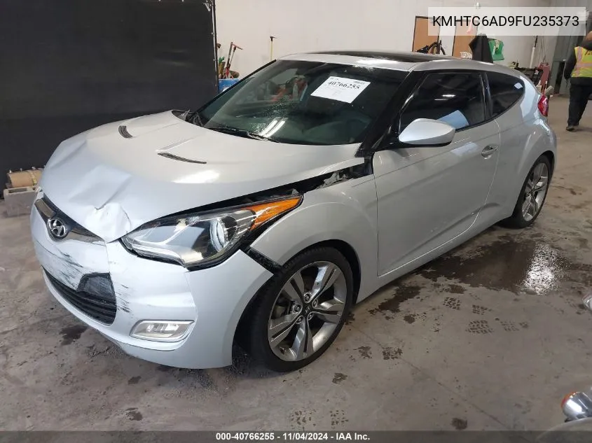 2015 Hyundai Veloster VIN: KMHTC6AD9FU235373 Lot: 40766255