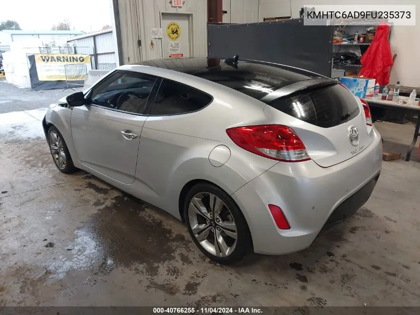 2015 Hyundai Veloster VIN: KMHTC6AD9FU235373 Lot: 40766255