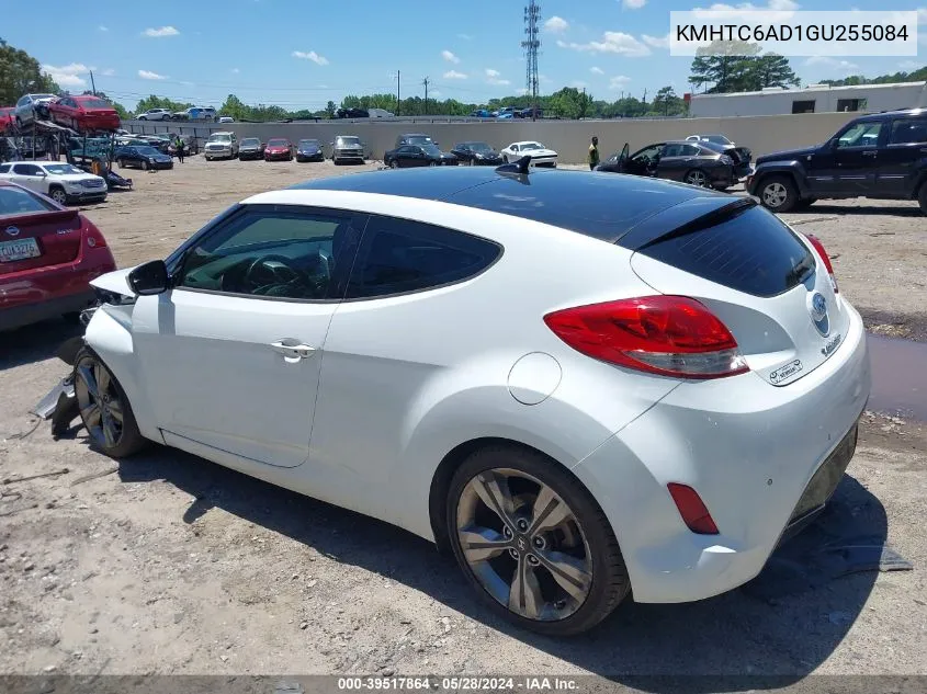 2016 Hyundai Veloster VIN: KMHTC6AD1GU255084 Lot: 39517864